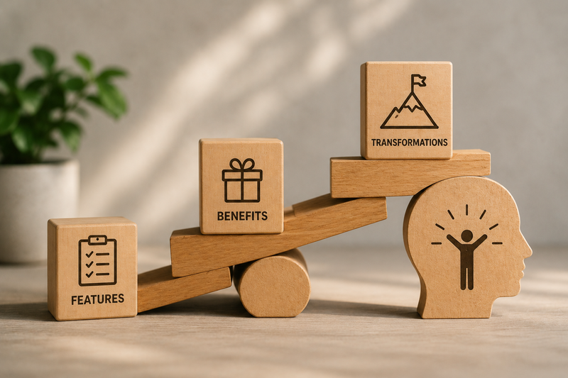 The Difference Between Features, Benefits, and Transformations