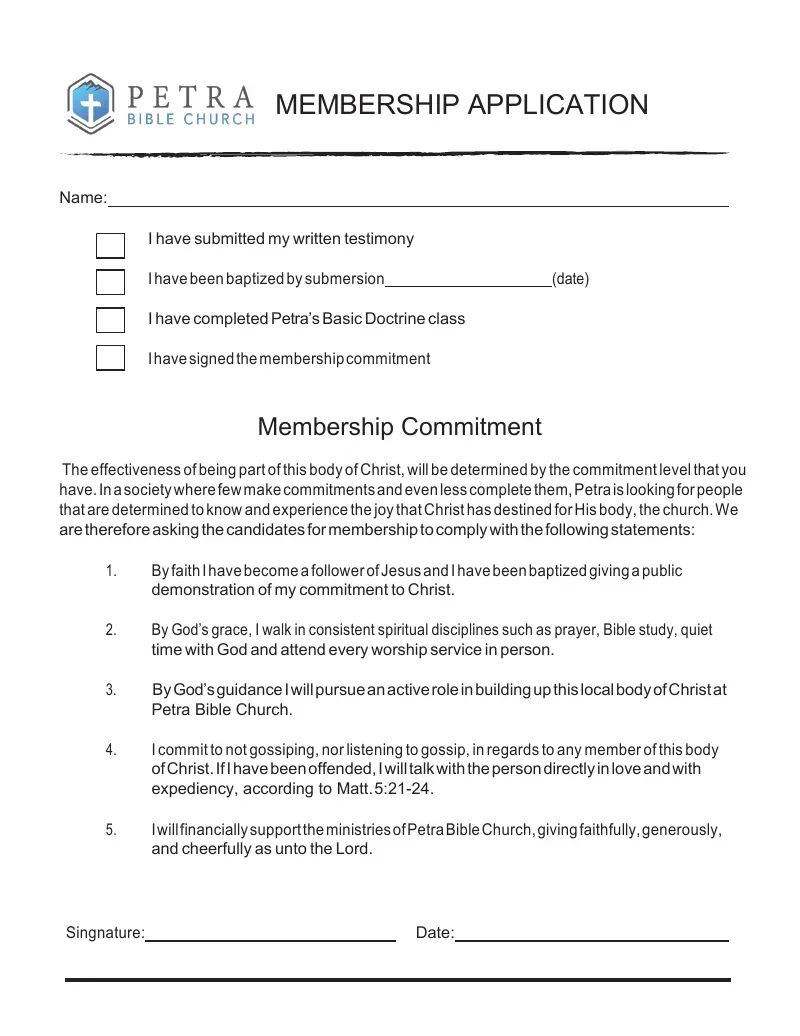 Membership Application 2024