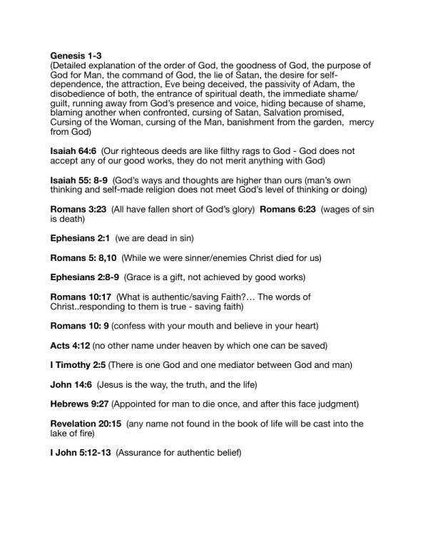 Evangelism Outline