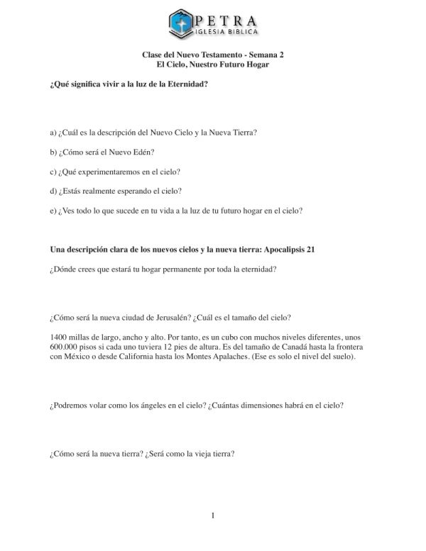 Study on Heaven (Spanish)