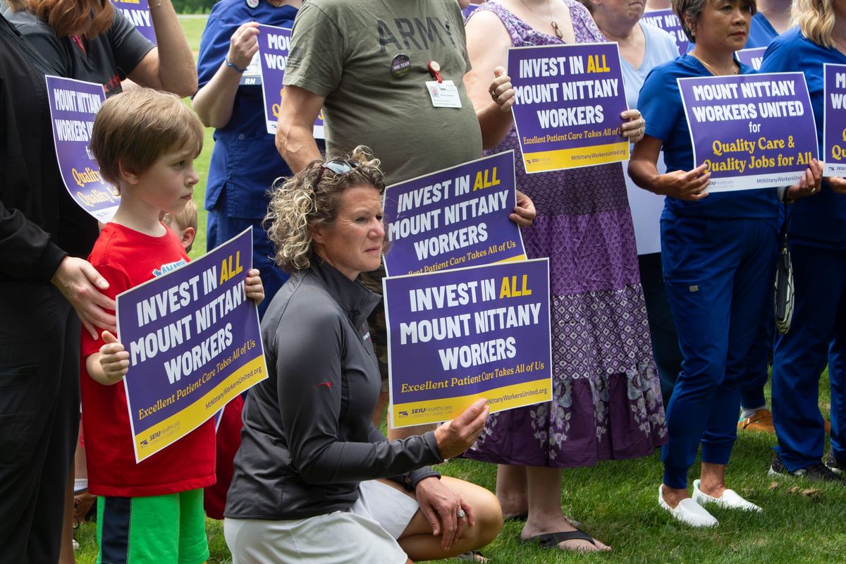 Nearly 1,000 Mount Nittany Workers Launch 5-Day Strike for Quality Patient Care and Good Jobs