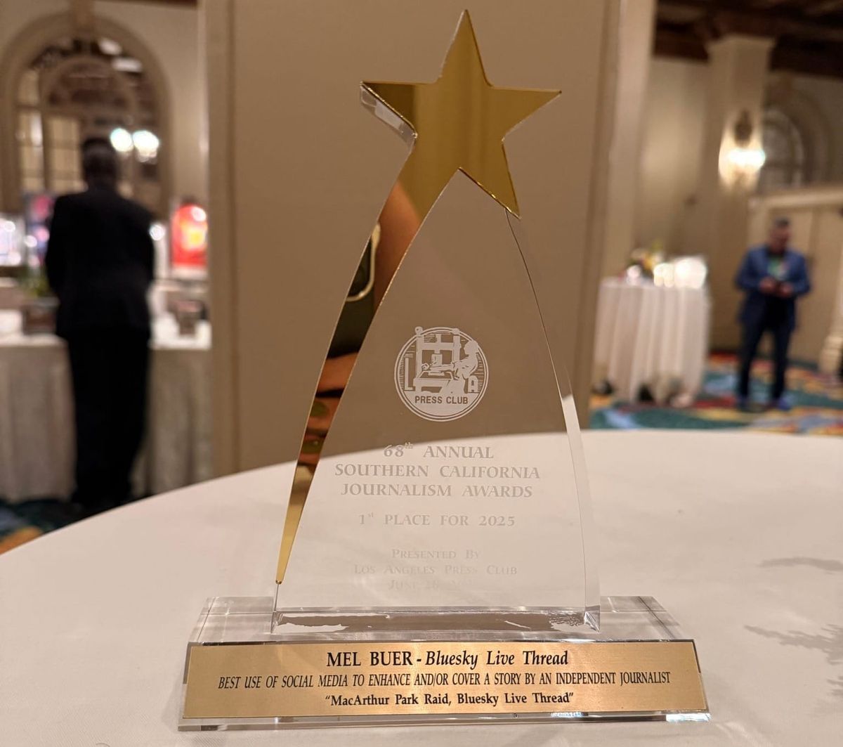 Award-winning independent journalist, Mel Buer