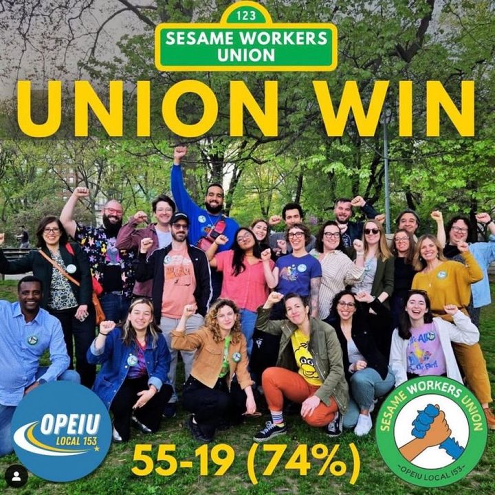 'U is for Union!': Sesame Workshop Workers Win NLRB Election