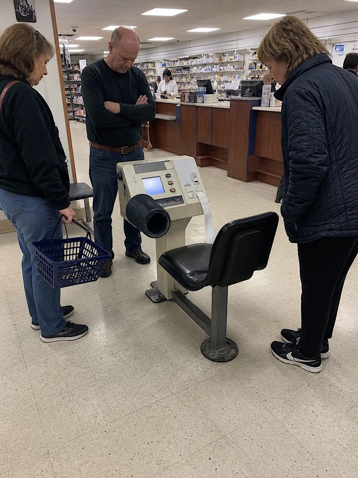 No one wanted to sit down after the machine said, “Do not mistake the body for the patient.”