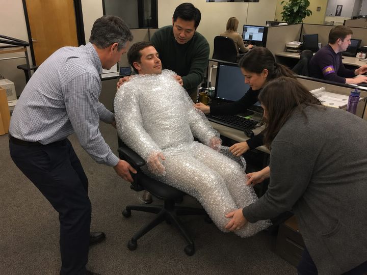 "Having reached the end of his larval stage and now enclosed in the safety of the cocoon, this management hopeful’s old form will begin to dissolve and rearrange. If all goes well, he will emerge soon: damp, blinking, and asking for the Q2 numbers."