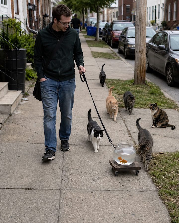 At first he scoffed at fish walking, but he had to admit he’d never been more popular.