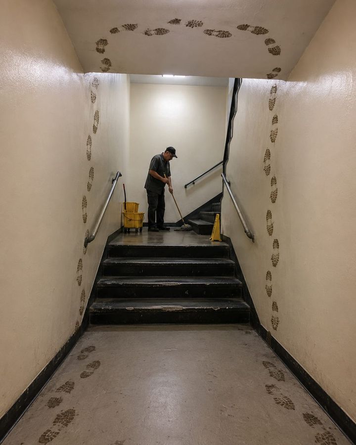 People really need to make sure to wipe their shoes.