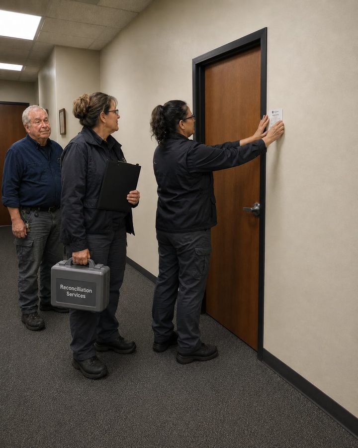 The door has been inspected and is certified to be substantially present.