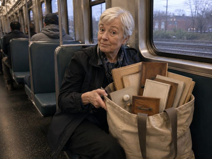 She angled the bag toward me before I even took my phone out!