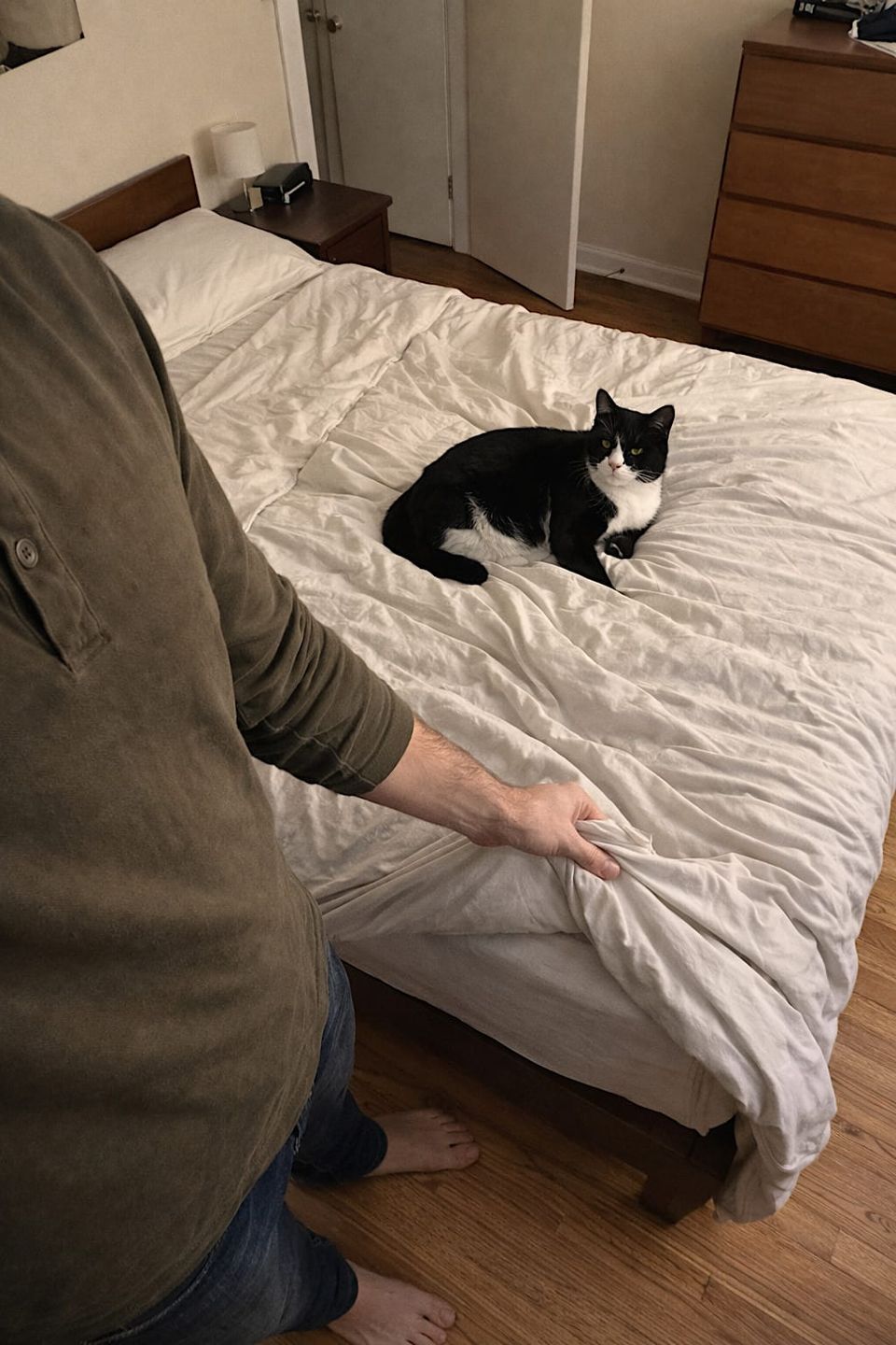 Bed-making remains a negotiated process.