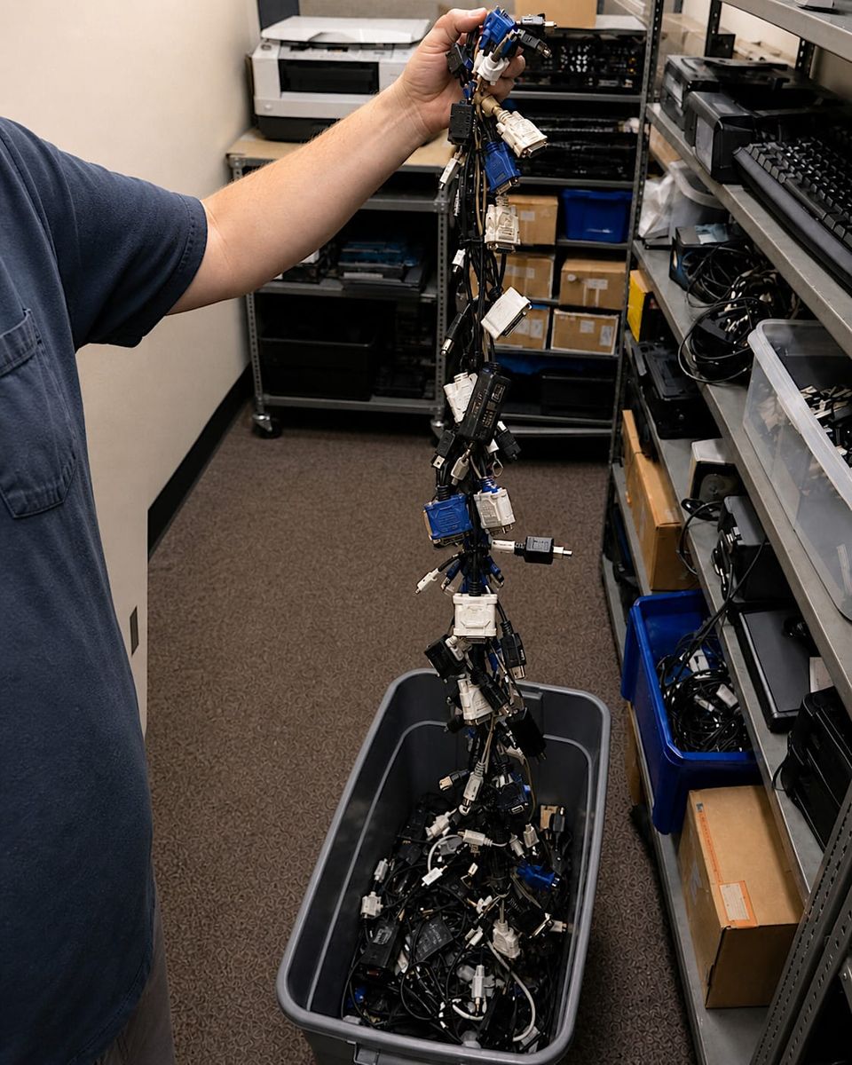Nearly at the point where “find the adapter” becomes “observe from a safe distance.”