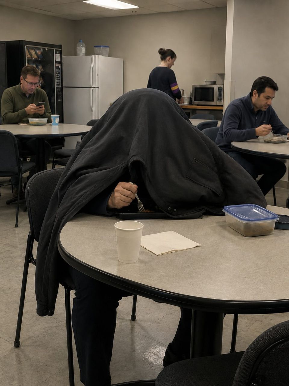 He called his supervisor "Mommy" at the department meeting.