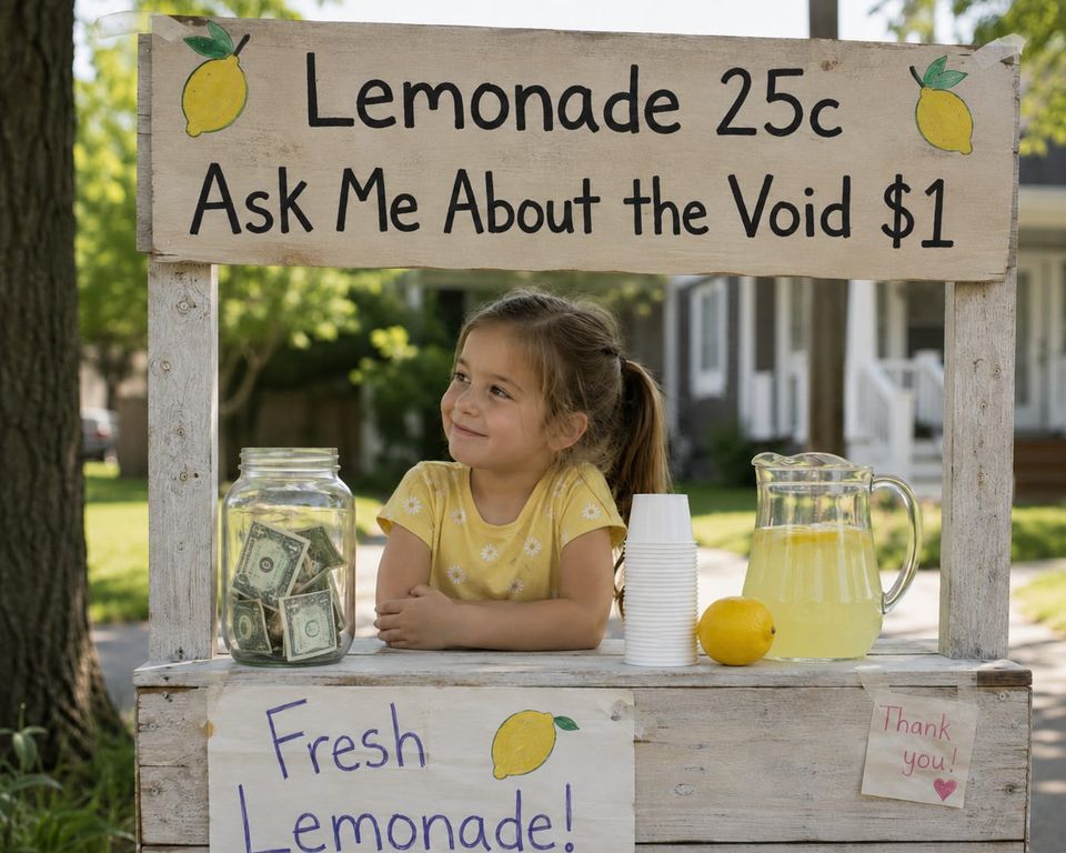 I asked, "Is the void fresh-squeezed too?"