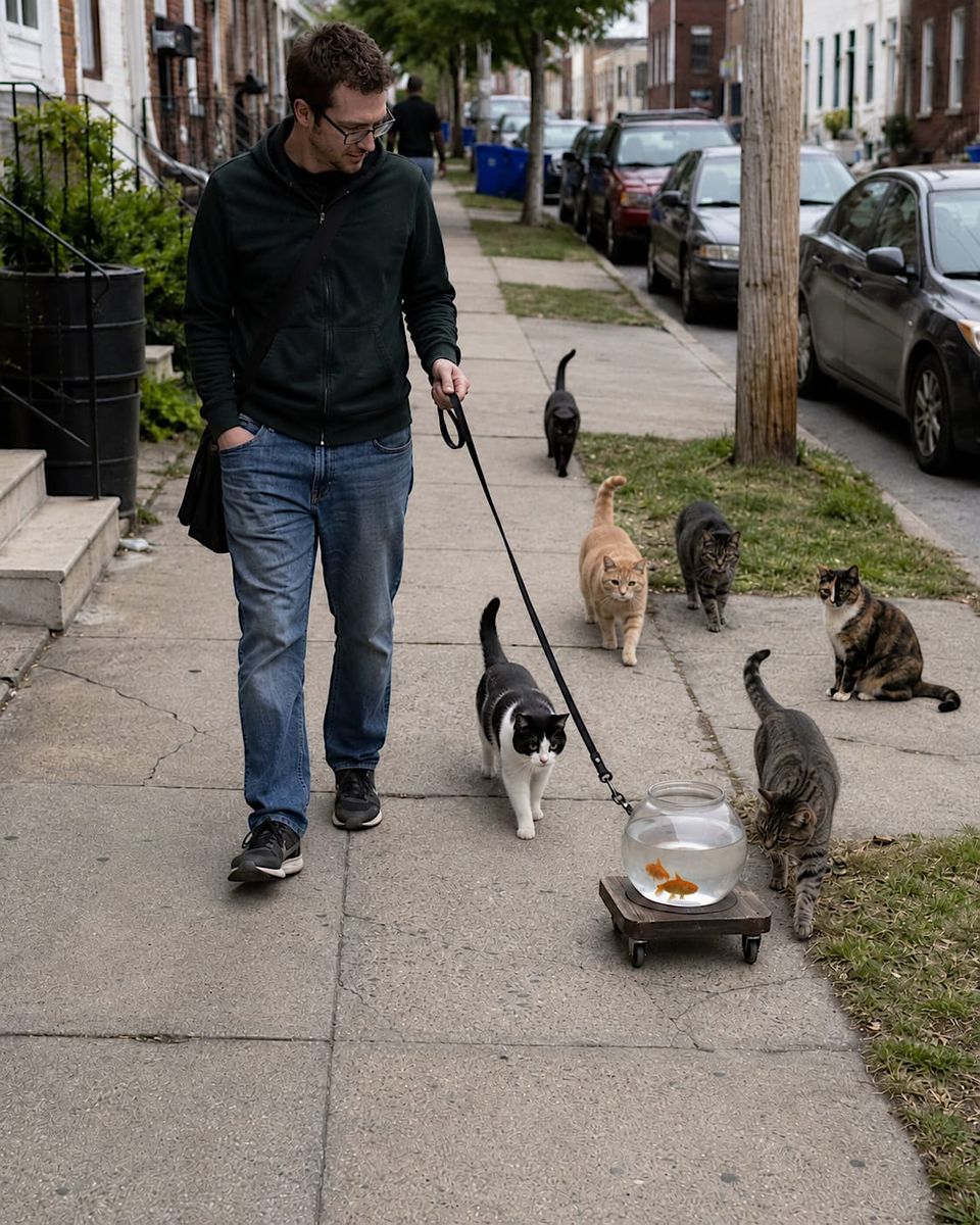 At first he scoffed at fish walking, but he had to admit he’d never been more popular.