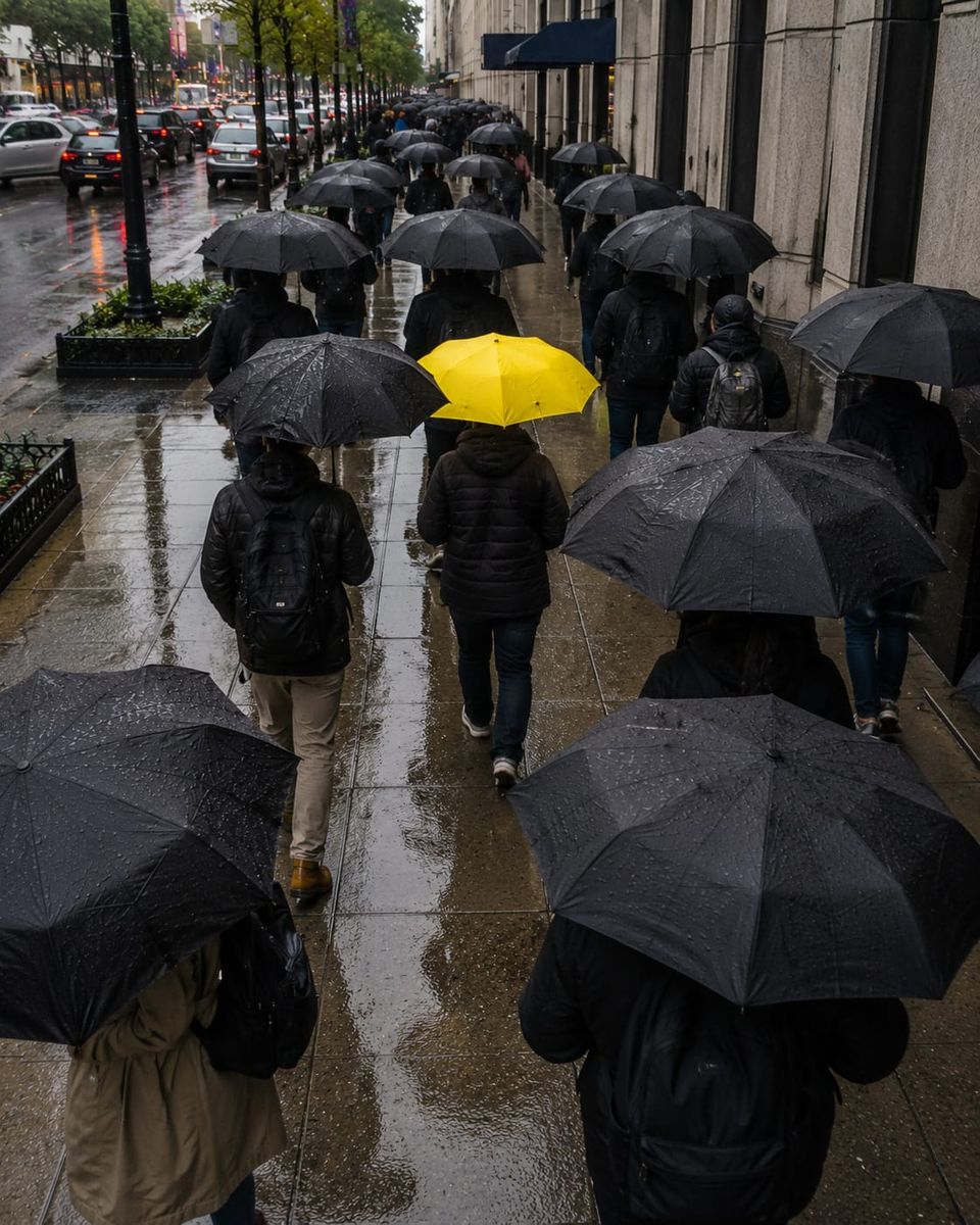 Somebody forgot to turn off Find My Umbrella.