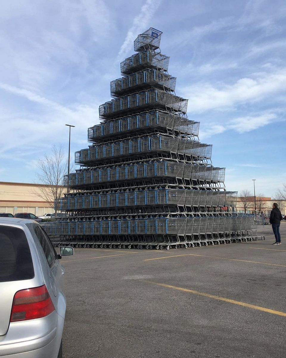 "The tomb prepares the dead king for the next world, which the carts believe to be another parking lot. They cannot imagine anything better. They are, after all, shopping carts."