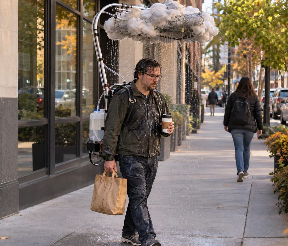 I hate when I forget my umbrella.