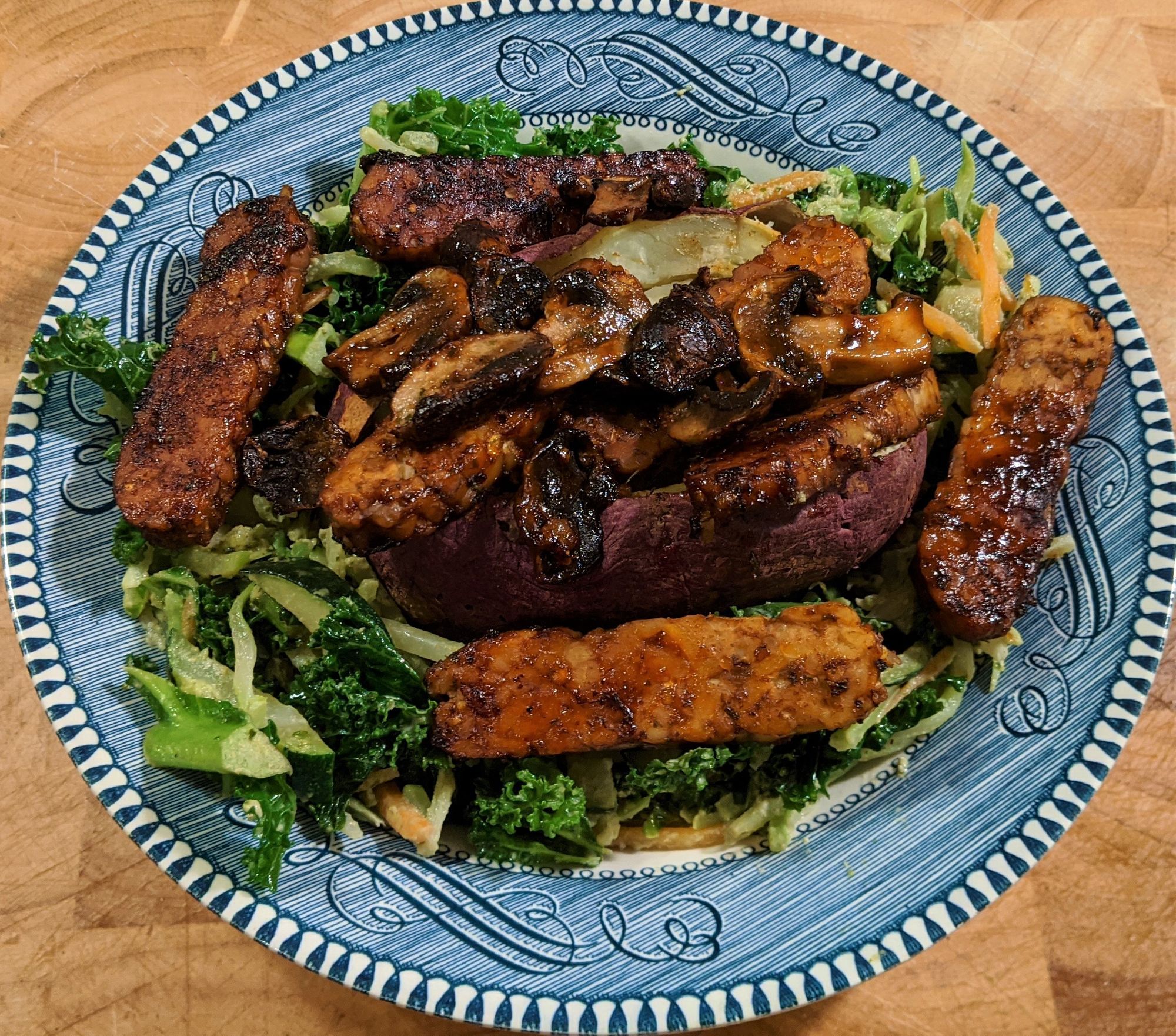 Protein Packed Baked Sweet Potato Bowl