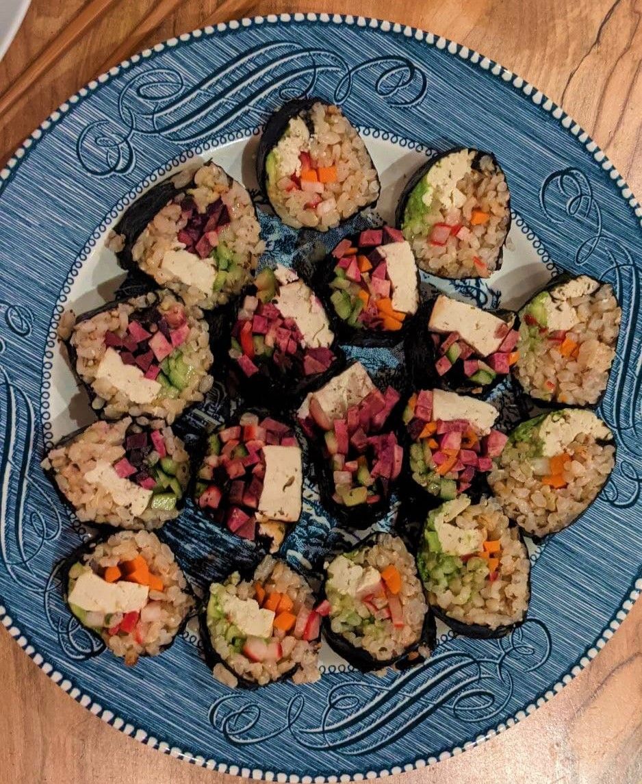 Vegan Brown Rice Sushi