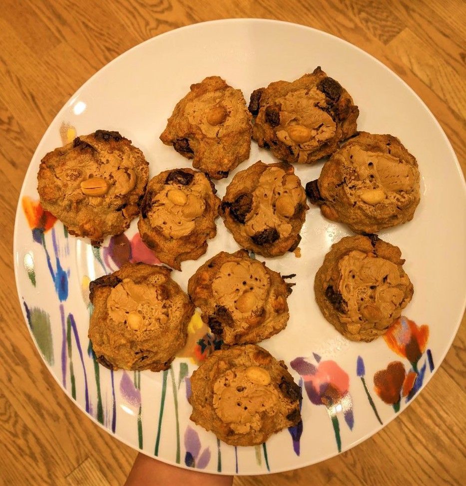 Banana Peanut Choc Chunk Bites