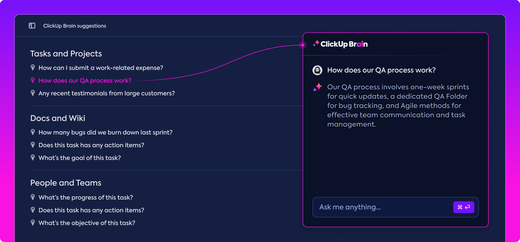 clickup brain