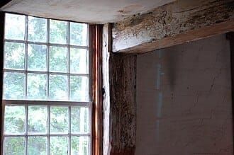 Interior of the Colonial meeting house in Danville, New Hampshire.