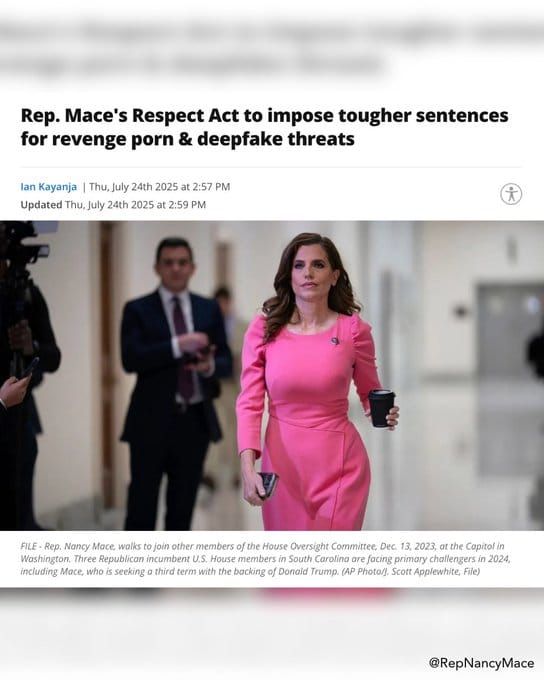 Rep. Nancy Mace's RESPECT Act: Strengthening Federal Response to Deepfakes and Revenge Porn