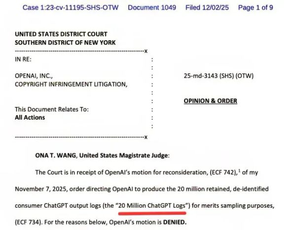 Your ChatGPT Conversations Are Evidence: Why 20 Million Logs Just Became a Privacy Wake-Up Call