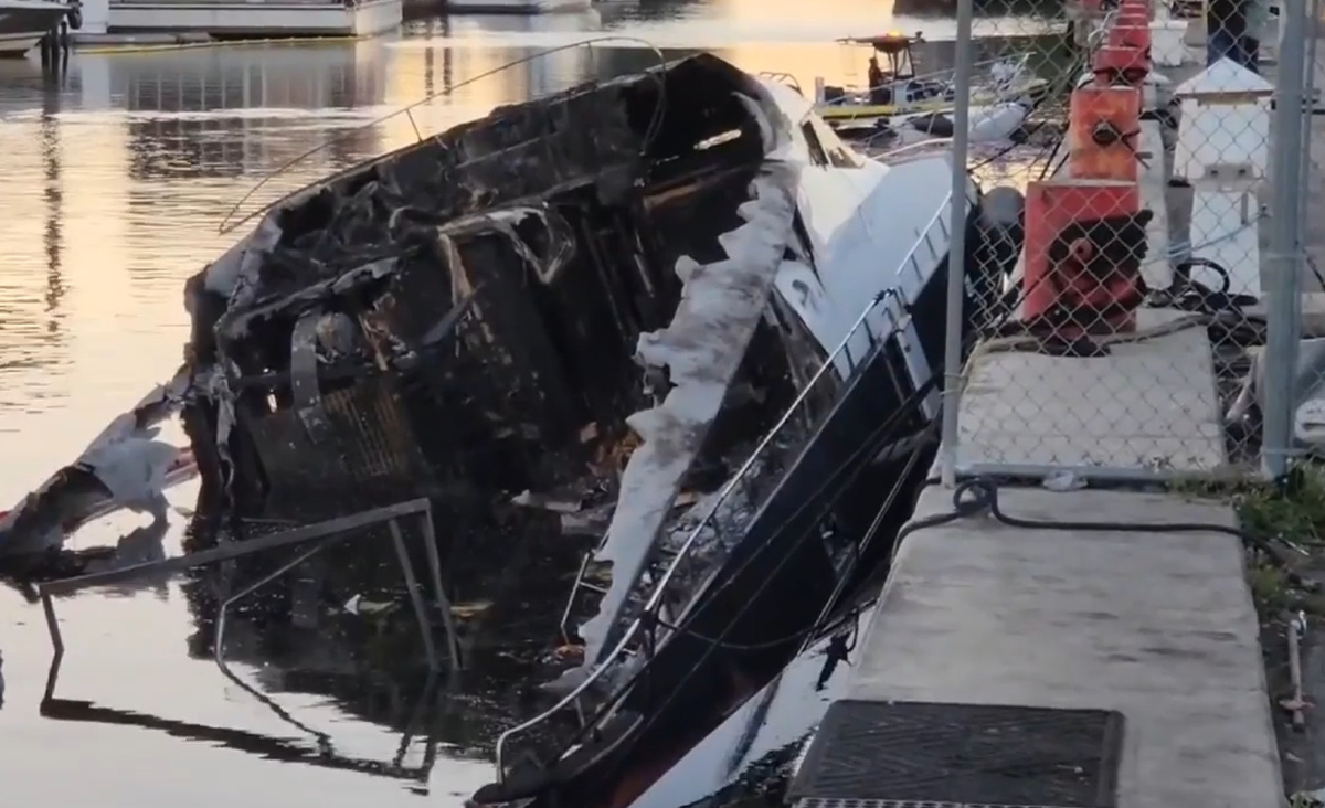 3 Yachts Caught Fire in Miami