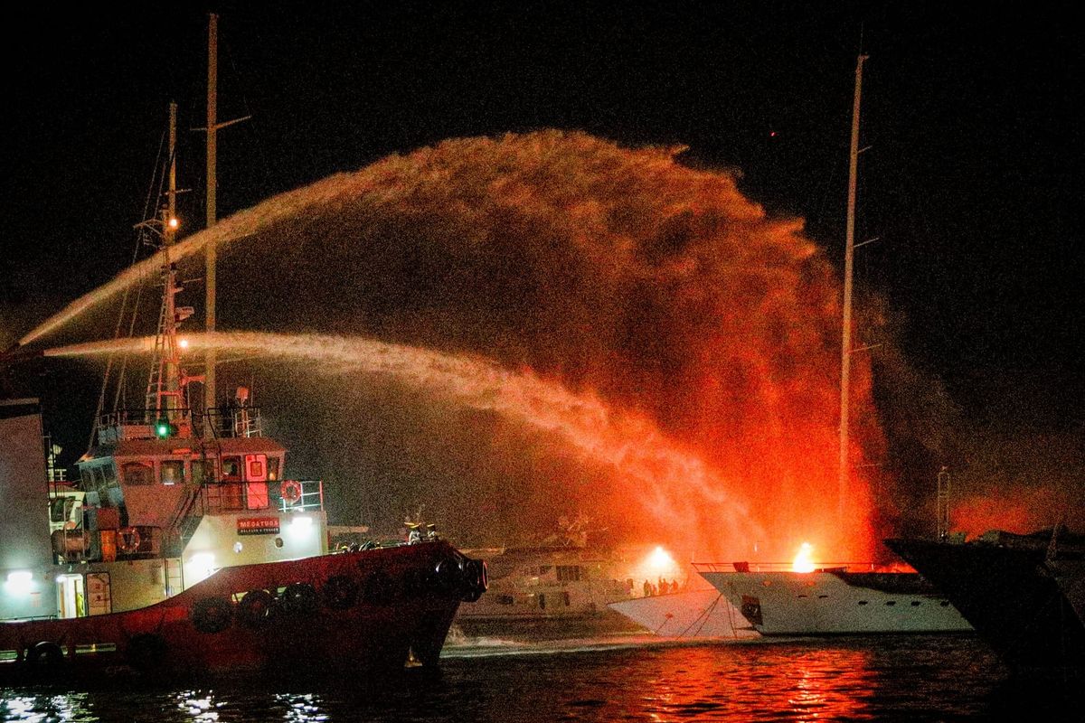 Four Yachts Lost in Major Marina Fire at Zea Marina, Piraeus