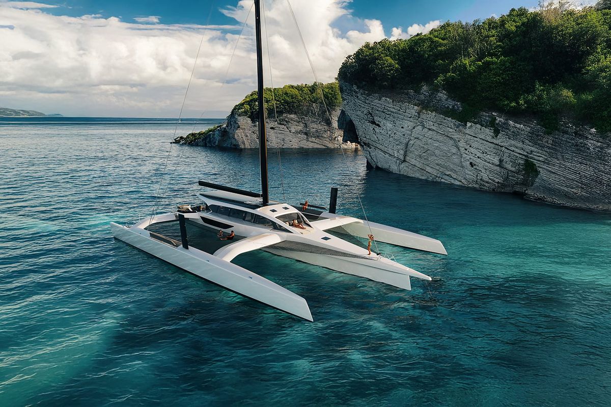 Global Yacht Technology Reveals 31m High-Performance Trimaran Anahita Now Under Construction
