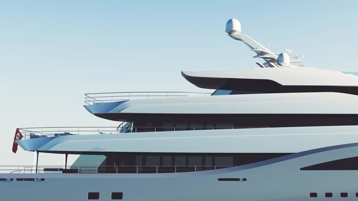 Feadship's Project Solent Seen for the First Time After Technical Launch in Alblasserdam