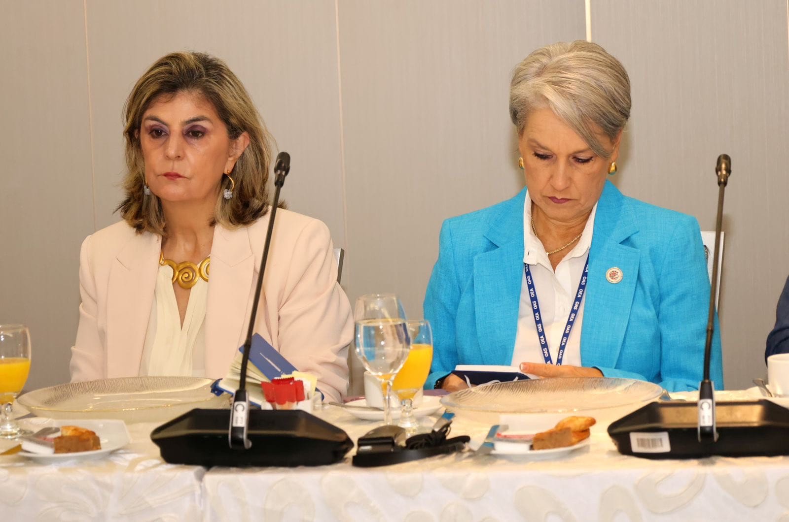 Cancilleres mujeres en reunión bilateral OEA Panamá 2026