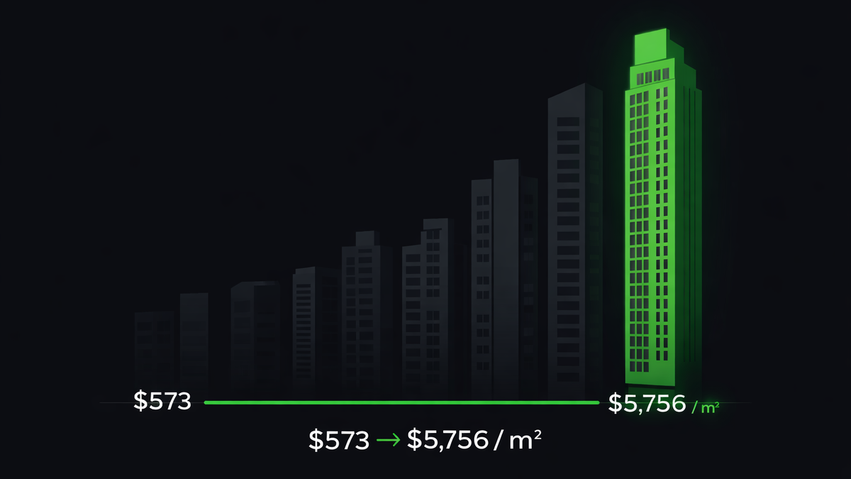¿Buscas comprar un apartamento en San Francisco? El m² puede variar de $573 a $5,756