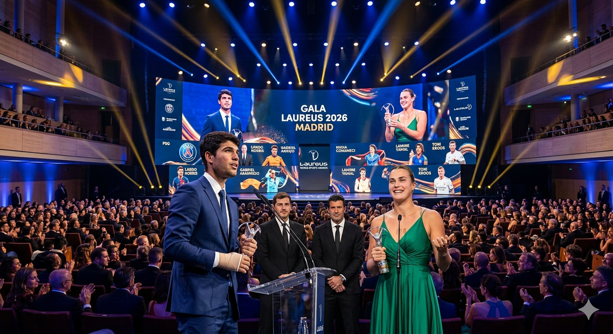 De los sueños de infancia a la gloria mundial: Alcaraz y Sabalenka brillan en los Laureus