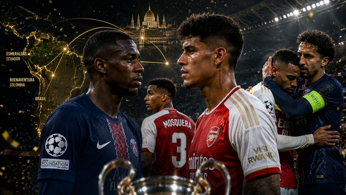 El hilo latino de la final de la Champions: Esmeraldas, Buenaventura y Brasil en Budapest