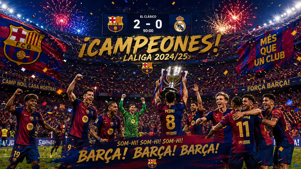 El Clásico dicta sentencia: El FC Barcelona se corona matemáticamente rey de LaLiga