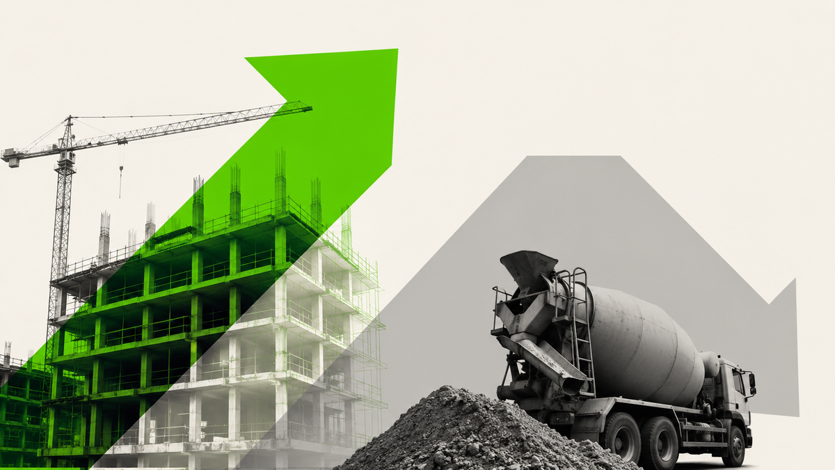 Permisos suben 36% pero el cemento se desploma: la recuperación a medias de la construcción