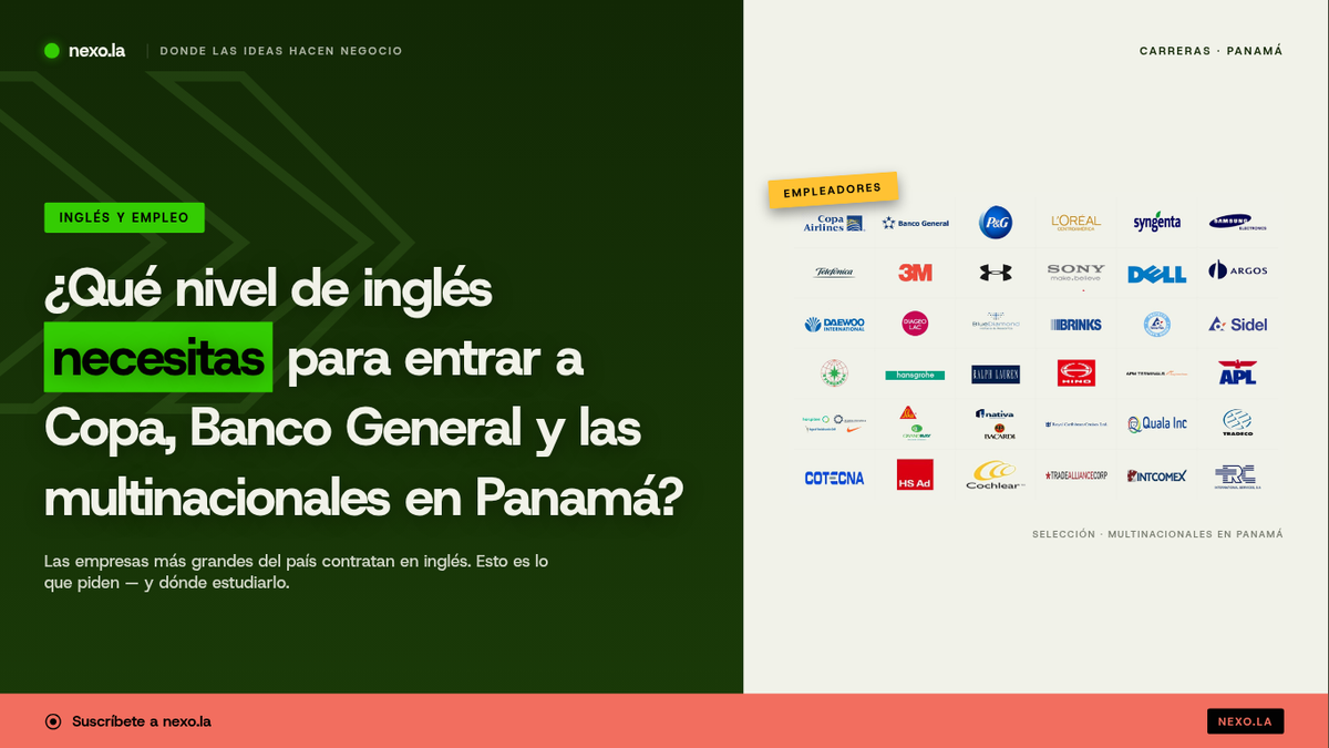 Qué nivel de inglés necesitas para entrar a Copa, Banco General y las multinacionales en Panamá