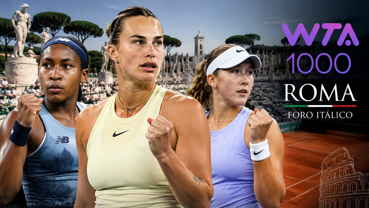 Sabalenka, Gauff y Andreeva inician con victorias en el WTA 1000 de Roma 2026