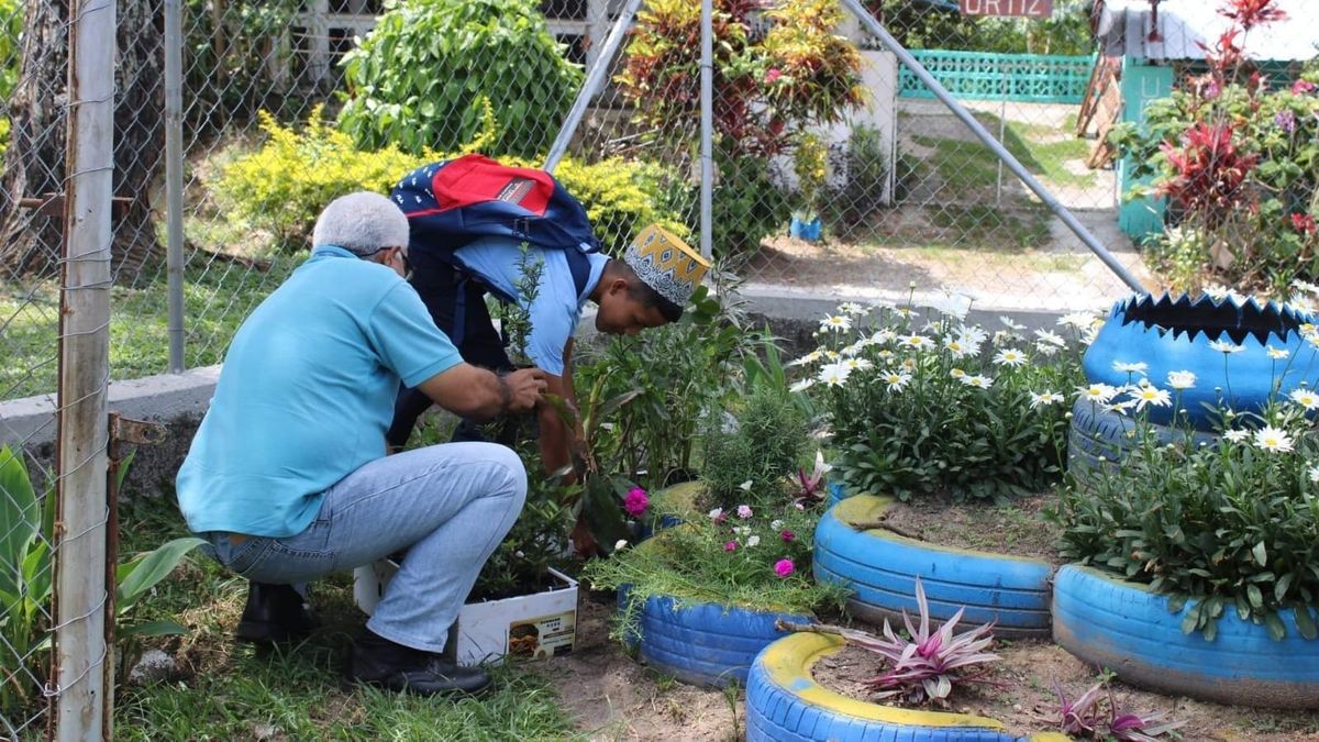 MiAMBIENTE entrega plantones a escuela en Panamá Oeste