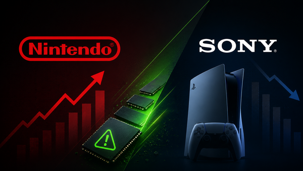Nintendo sube precios y Sony limita producción de PS5 por crisis de memoria