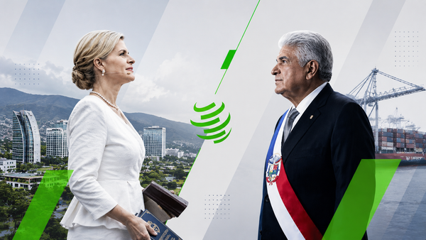 Laura Fernández y José Raúl Mulino