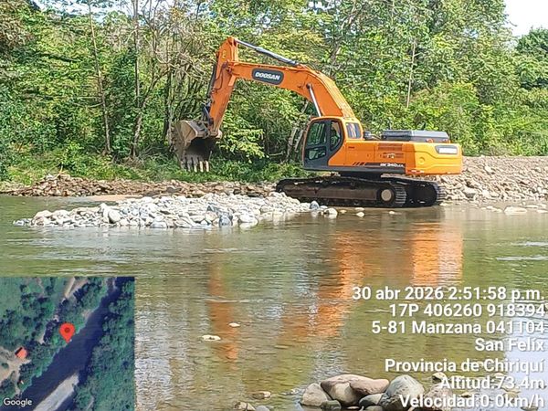Paralizan obra en río San Félix por afectar agua potable