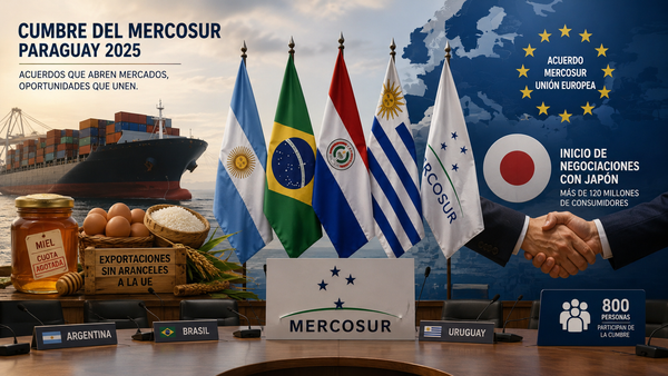Mercosur acelera en Paraguay el reparto de cuotas UE y abre negociación con Japón