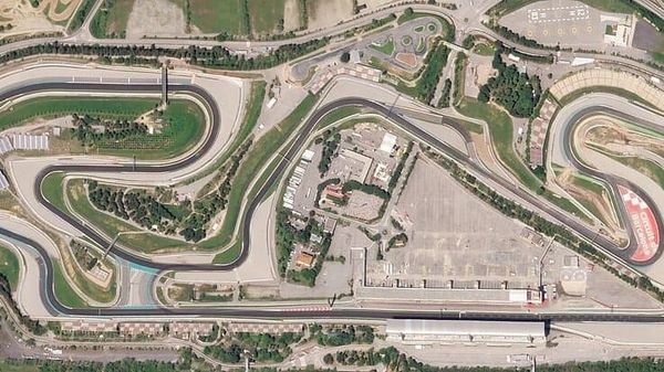 Vista aérea del Circuit de Barcelona-Catalunya en Montmeló