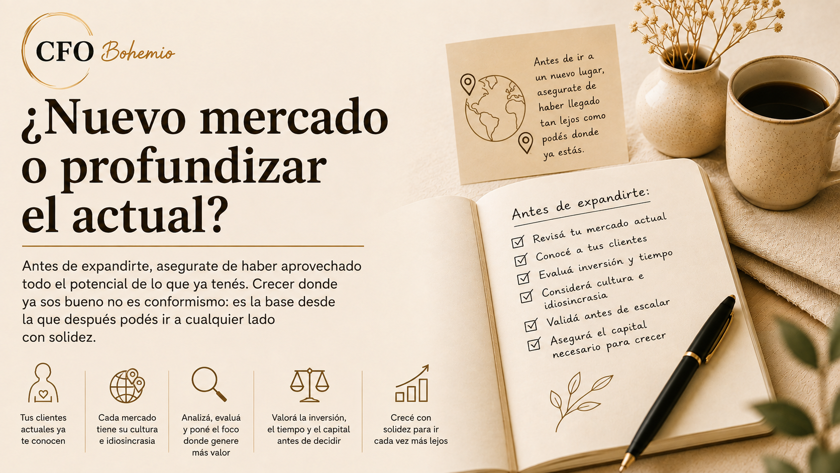 ¿Nuevo mercado o profundizar el actual?