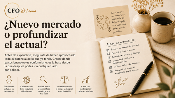 ¿Nuevo mercado o profundizar el actual?