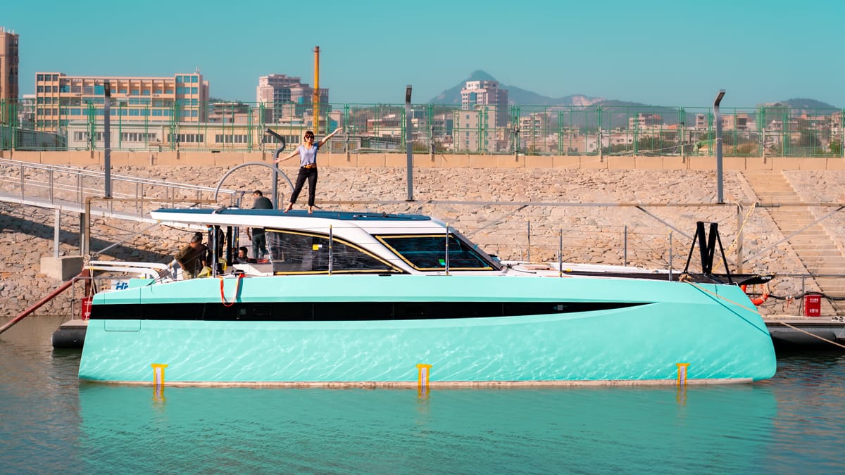HH44 Catamaran Curiosity and Nikki Wynn