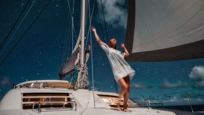 Full Moon Sailing and Dancing (life at sea)